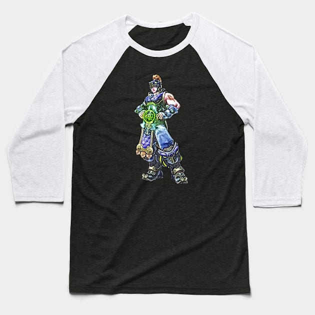 Overwatch Zarya Xuanwu Baseball T-Shirt by Green_Shirts